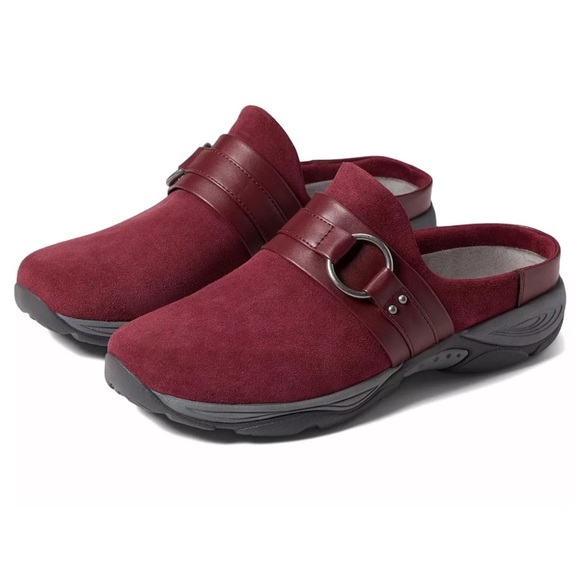 Easy Spirit Shoes - Woman's Clogs Easy Spirit Eleena Size 8.5 W Red Burgundy Brand New Super Comfy